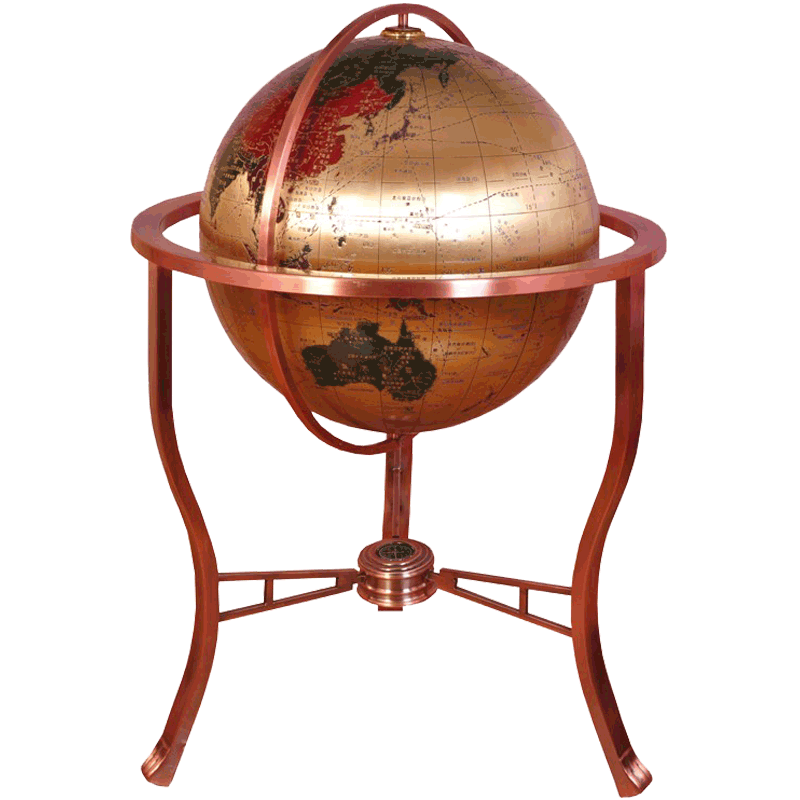 大型纯铜送母校公司乔迁地球仪