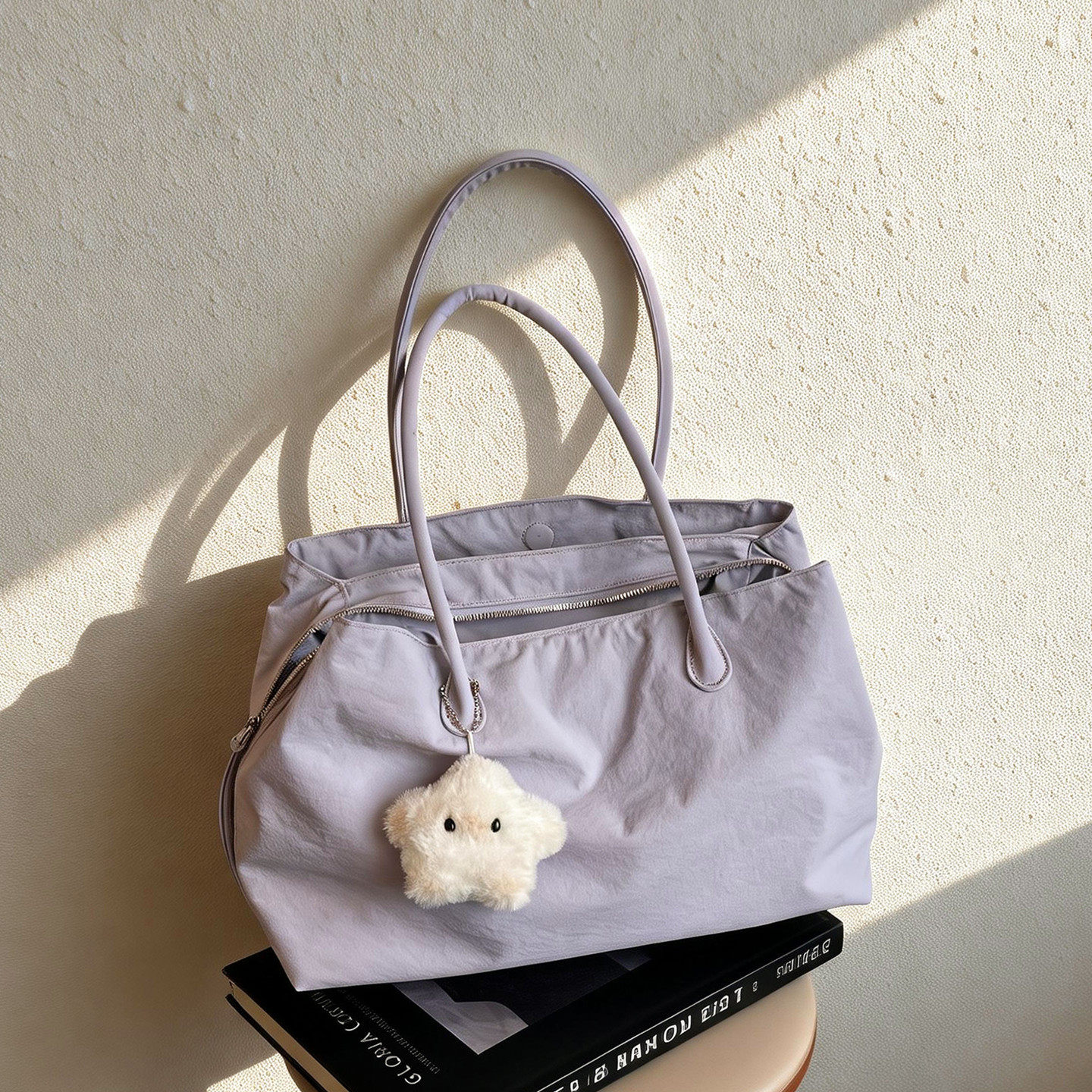 日系ins大容量文艺帆布大包包女士上课通勤手提包百搭旅行单肩包