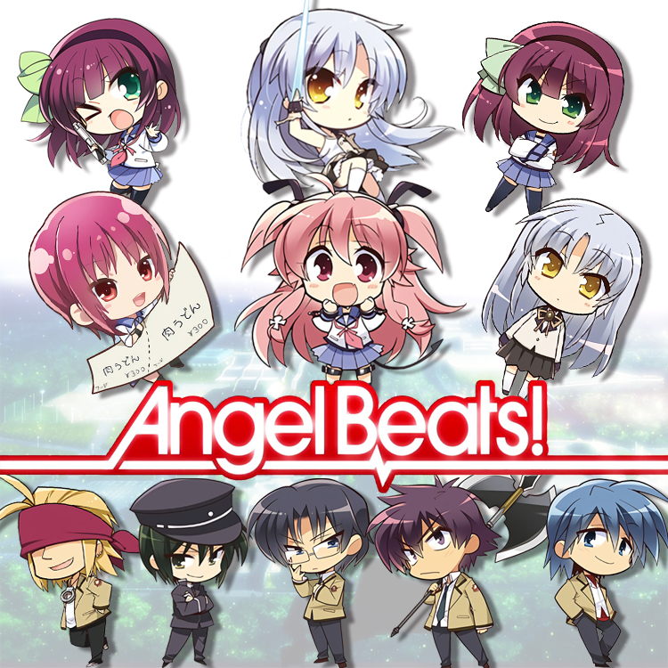 Angel Beats! 周边钥匙扣挂件 天使的心跳 动漫亚克力双面挂件