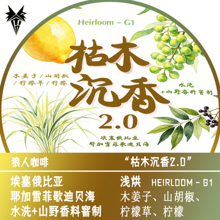 狼人咖啡 埃塞俄比亚 窨制处理 枯木沉香2.0