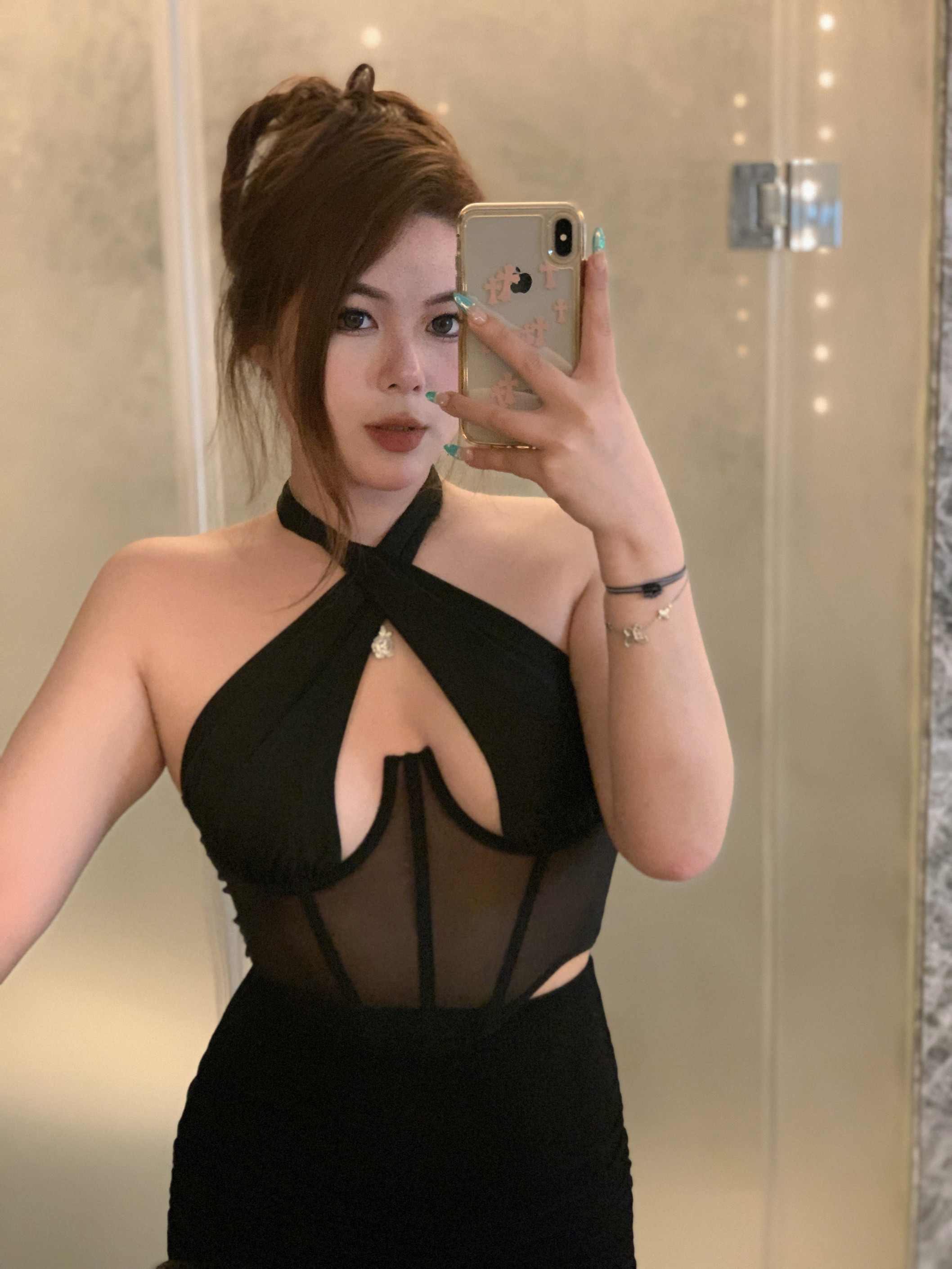 胖婷大码女装定制「烧烧吊带」