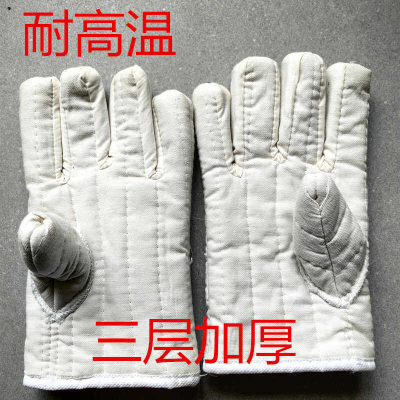 加厚微波炉帆布手套耐高温隔热厨房家用防热烤箱烤炉烘焙专用防烫