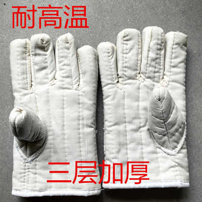 烤炉防烫耐高温家用厨房帆布手套