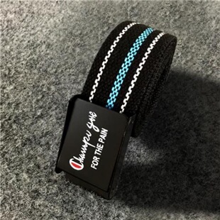 潮牌男女学生帆布腰带 隔色皮带forthepain休闲时尚 爆款 布带