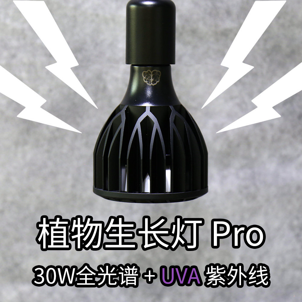 很强！全光谱UVA植物e27生长灯pro30w仿太阳紫外线块根龙舌兰WOS
