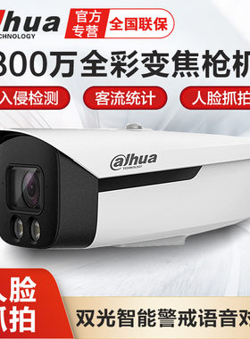 大华800万4K全彩网络摄像头人脸抓拍变焦摄像机4853F1-ZYL-PV-AS
