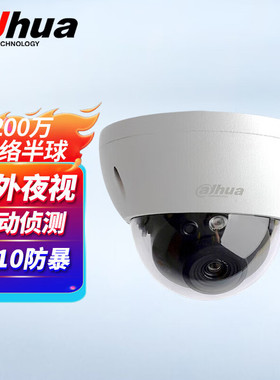 大华200万高清POE防暴半球网络监控摄像头DH-IPC-HDBW6343R-HY