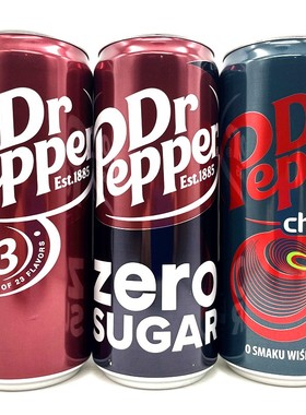 命运石之门胡椒博士Dr Pepper原味樱桃星锑船长饮料 无糖杏仁汽水