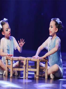 童年的夏夜舞蹈服月光演出服蒲扇谣外婆桥马儿嘟嘟骑儿时乐表演服