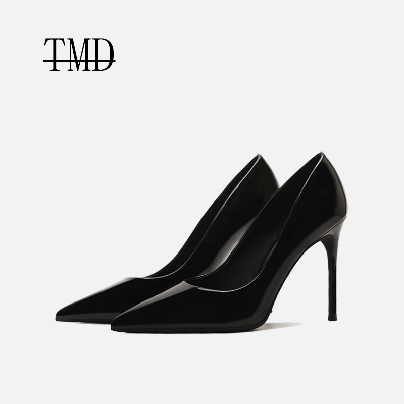 TMD尖头细跟职业高跟鞋女