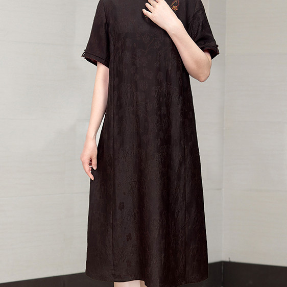 香薇姿新中式妈妈改良旗袍连衣裙