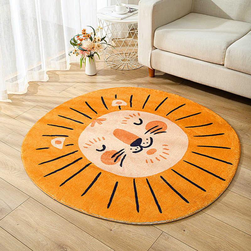 卡通地毯可爱卧室地毯床边加厚地垫儿童房地毯家用浴室门口防滑垫