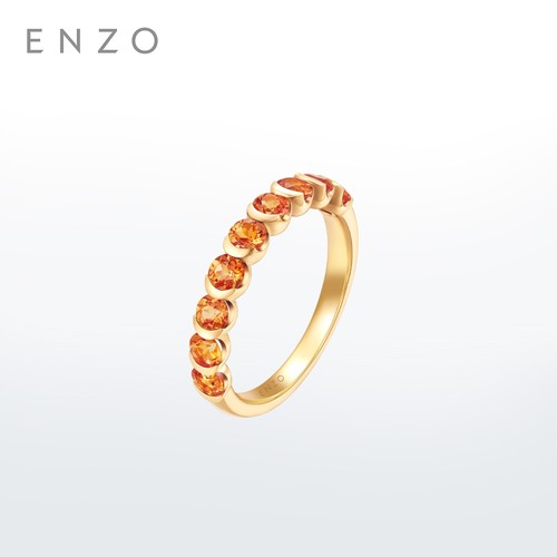 ENZO18K金石榴石戒指女