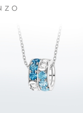 新款ENZO 丛林系列 18K金托帕石钻石吊坠女EZV8969送银链新春礼物