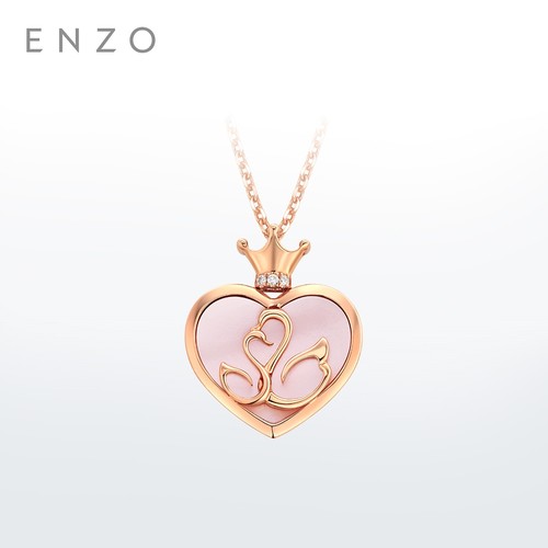 ENZO18K金贝壳项链女