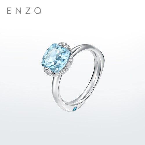 ENZO18K金海蓝宝石戒指