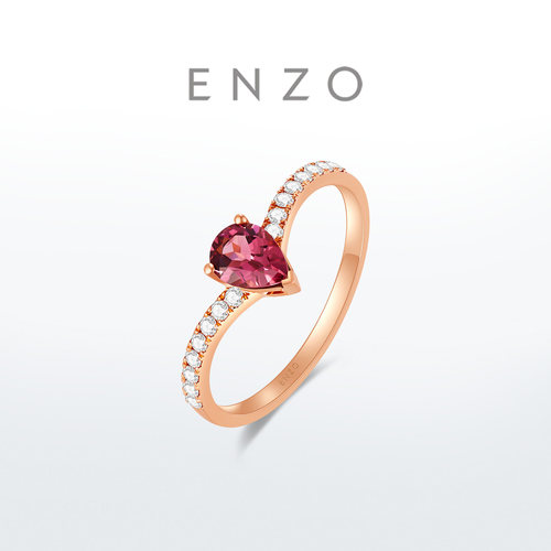 ENZO18K金碧玺钻石戒指
