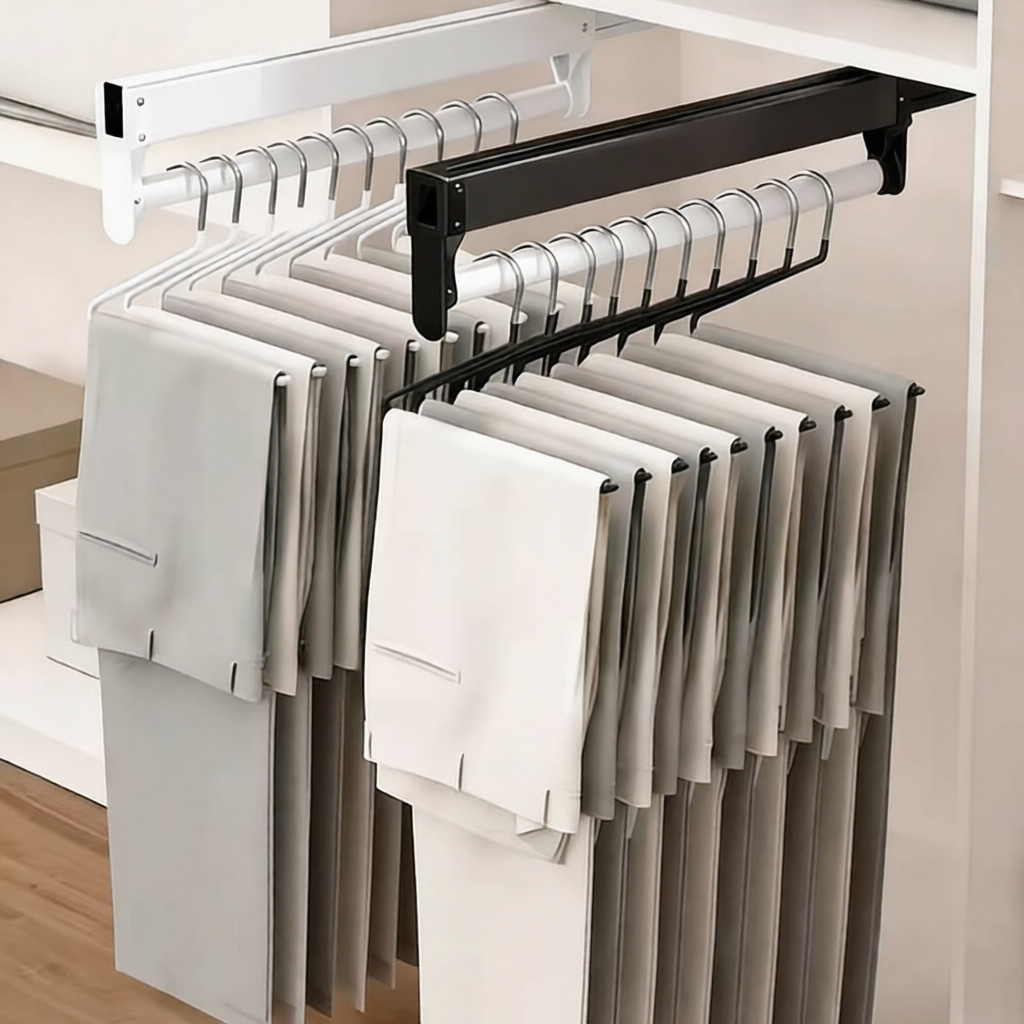 裤架衣柜内置滑轨抽拉式伸缩衣架裤抽轨道衣服收纳挂衣杆家用配件,基础建材,柜内裤架,淘宝优惠券,粉丝福利购,淘宝优惠卷