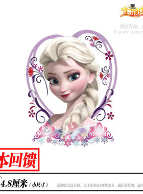 冰雪公主热转印衣服贴烫画印花