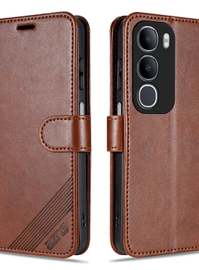 适用vivo Y50 5G手机壳翻盖式皮套vivo Y50m 5G防摔保护套软硅胶壳男女钱包款