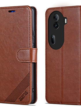 适用OPPOReno11手机壳翻盖Reno11Pro皮套保护套防摔全包男女钱包款