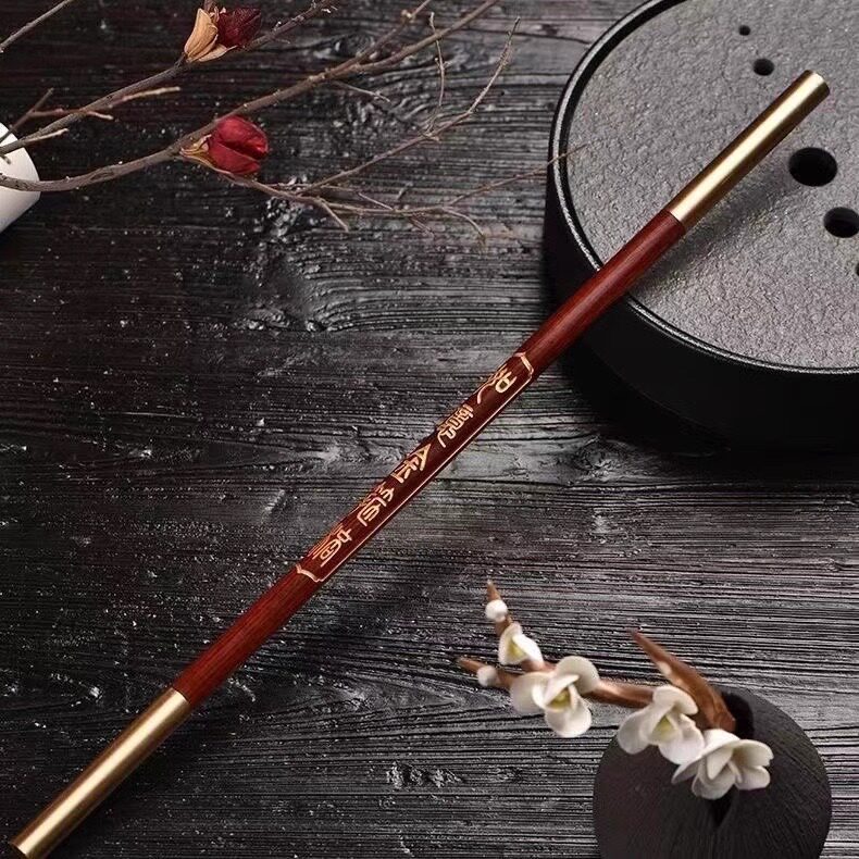 紫檀木黑神话悟空如意金箍棒一比一紫檀材质模型手办儿童玩具男孩