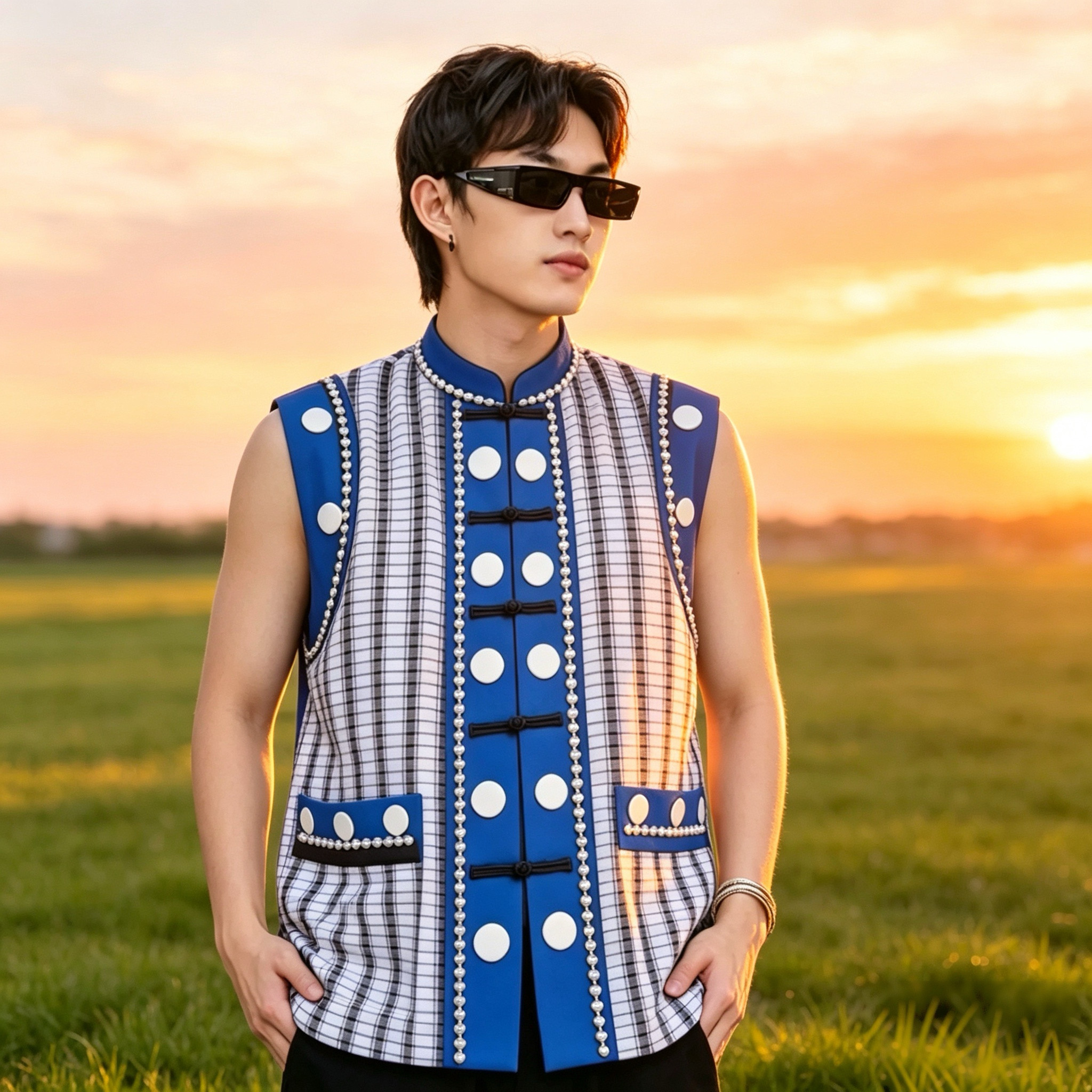 周皮皮同款傈僳族男款马甲 私人高端定制 童装亲子装校服批发正品