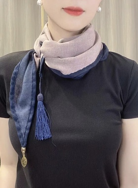 欧丝绣春夏流苏韩版女士围巾