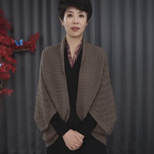 秋冬针织韩版女多功能保暖披肩