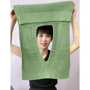 【针织马甲】套头针织披肩夏季新款百搭时尚外搭空调披肩外搭披肩