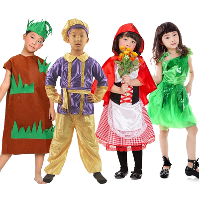 课本剧装扮儿童演出服