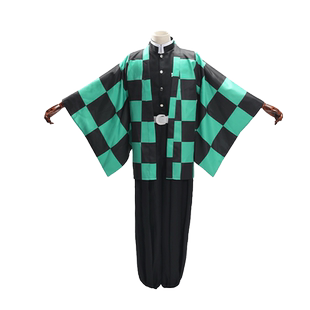 鬼灭之刃灶门炭治郎cos衣服羽织佩刀假发道具鬼杀队队服制服套装