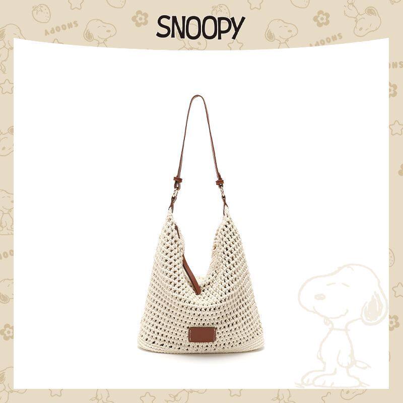 Snoopy/史努比包包女式2026新款夏季休闲度假沙滩包单肩腋下包