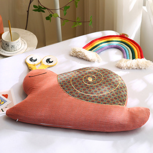 蜗牛全荞麦皮枕头儿童宝宝婴儿荞麦枕1到3岁枕芯3到6岁枕套荞麦皮