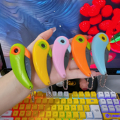 利瓷陶瓷小鸟刀水果刀便携折叠刀居家旅行多用途户外蔬果刀