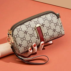 ví mini cầm tay Túi xách Tính khí nữ 2021 Tide New Zipper Wallet Women Long Messenger Túi nhỏ Đồng xu Mô hình mẹ ví cầm tay nữ màu trắng ví cầm tay nữ