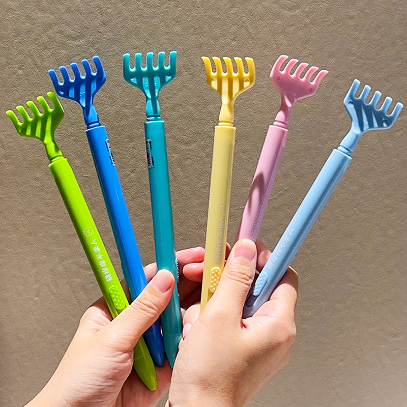 圓珠筆創意伸縮中性筆按動油筆