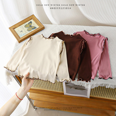 女童长袖打底衫可爱韩版