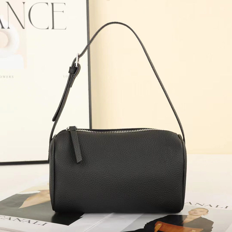 新款手拎包90s笔筒包牛皮单肩斜挎包迷你腋下手提包女包