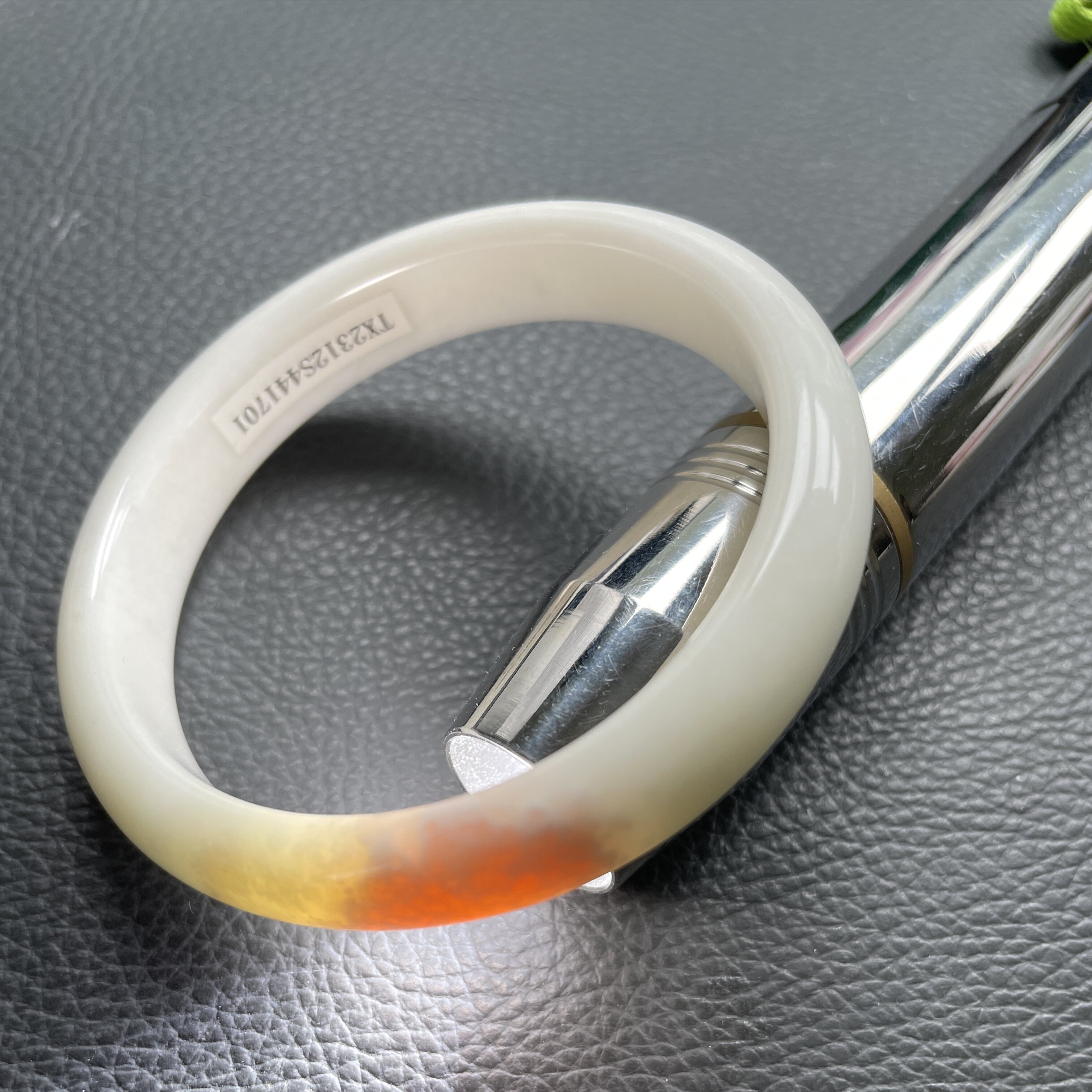 54兵马俑旅游必购西安蓝田玉手镯鸡血桃花芙蓉玉玉石玉镯子送证书