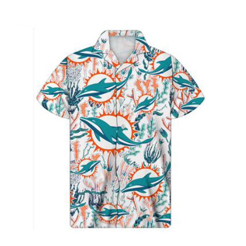 NFL橄榄球队满印短袖古巴领花衬衫夏威夷情侣古着衬衣迈阿密海豚|msdalam kategori Pakaian Lelaki, shirt - dari Buy2taobao.com untuk memberikan perkhidmatan ejen Taobao profesional membeli