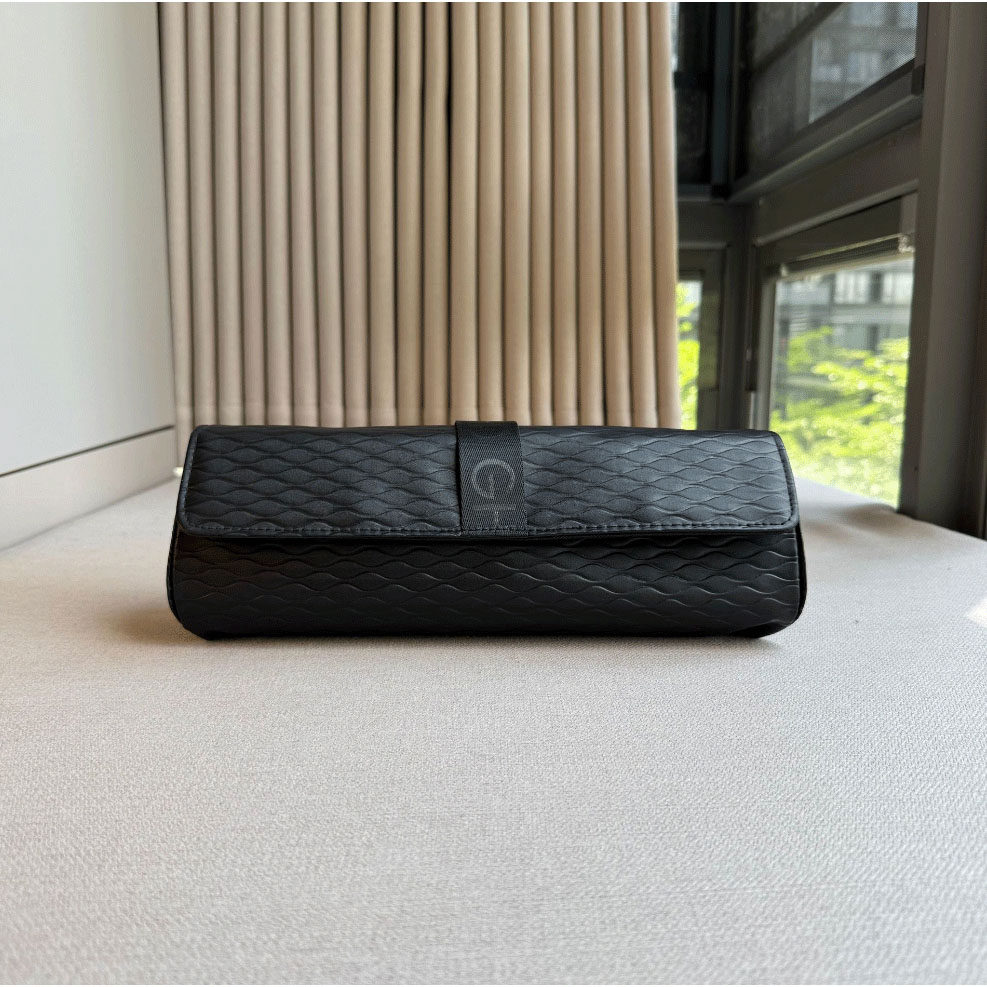 原单黑色翻盖隔层直板夹袋旅行便携式卷发棒隔热保护袋简约大容量