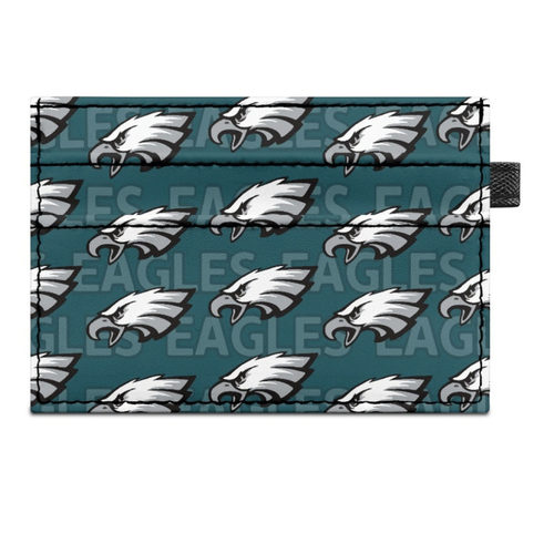 橄榄球队logo单面印花卡包跨境独立站NFL Atlanta Falcons欧美风