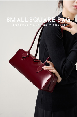THERE服装2026 New Genuine Leather Womens Shoulder Bag luxury