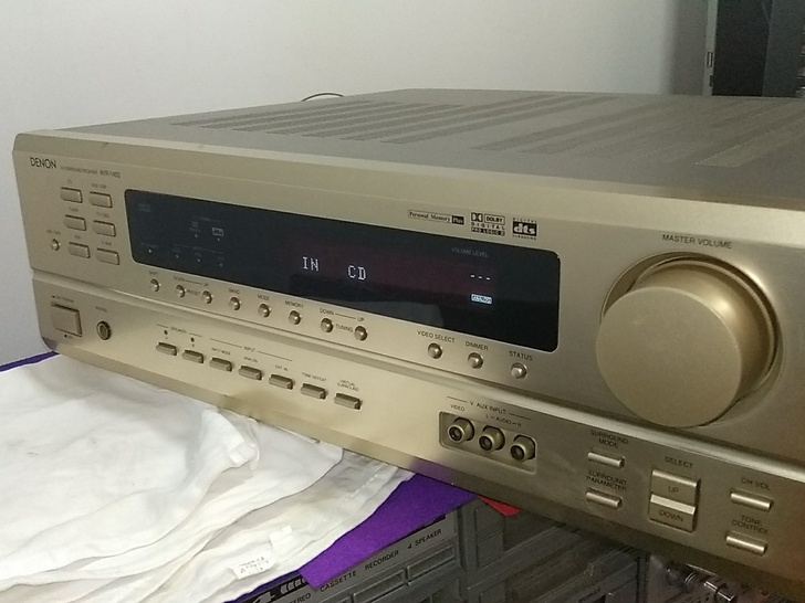 10-14新券二手denon /天龙avr-1403双功放机