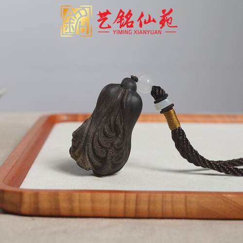 香白菜木雕手把件新款百车载挂件随身文玩把件