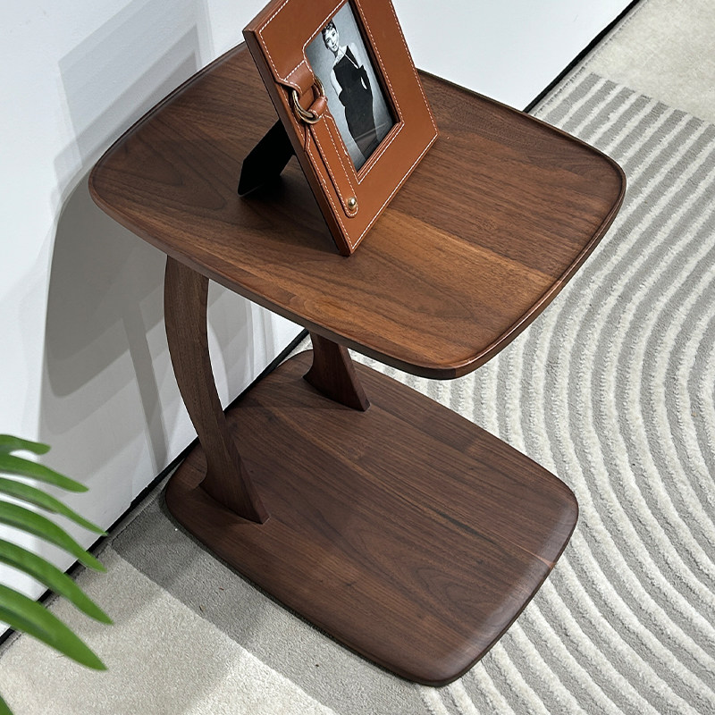 全实木边几客厅现代简约沙发边桌可移动小桌子小茶几床头桌置物架