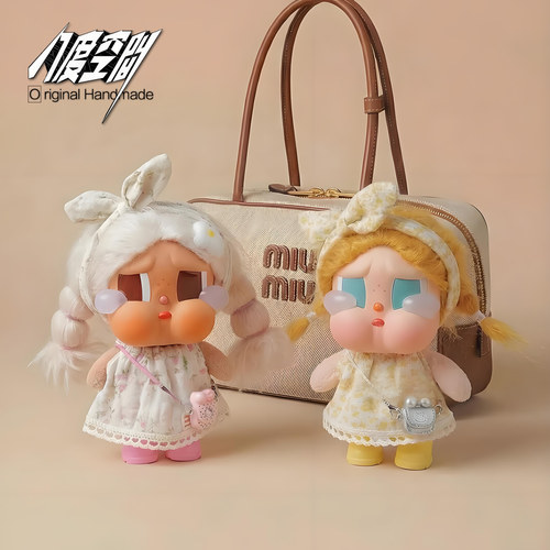 适配哭娃crybaby娃衣服碎花连衣裙套装vacation搪胶玩偶可爱着替