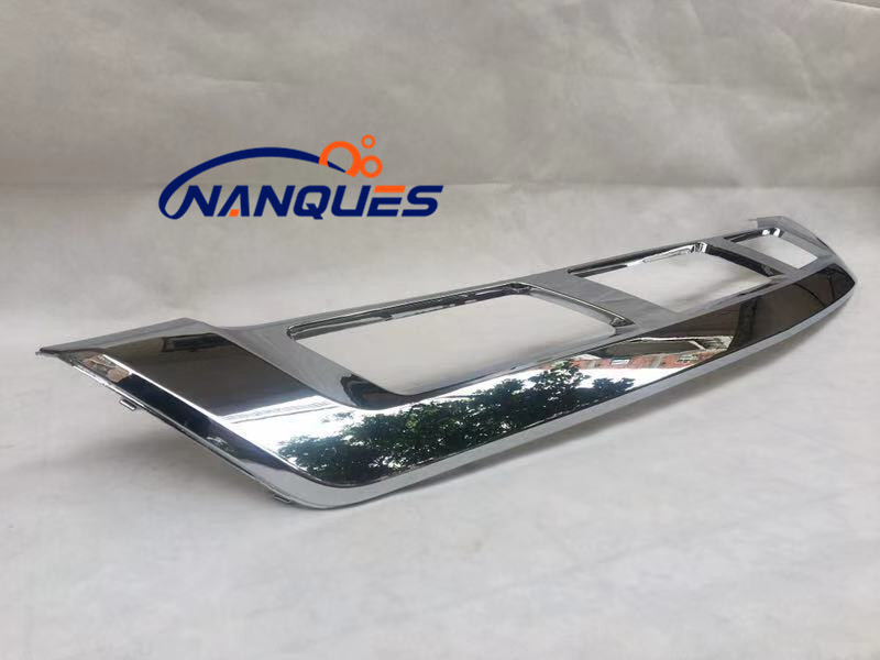 适用于W166奔驰GL350前保险杠装饰电镀护板GL400前杠亮条GL450