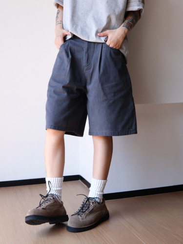 coolfish冻鱼集市 夏季日系潮流打褶阔腿工装五分裤宽松休闲短裤